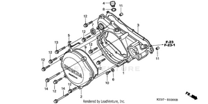 Right Crankcase Cover Schematic