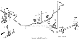 Rear Brake Pipe (1) Schematic
