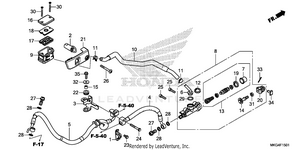 Rear Brake Master        Cylinder (2) Schematic