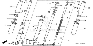 Front Fork Schematic