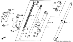 Front Fork Schematic