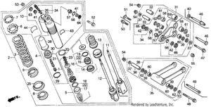 Rear Shock Absorber 91-94 Schematic