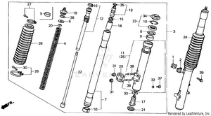 Front Fork 87-89 Schematic