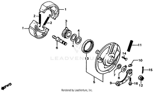 Front Brake Panel Schematic