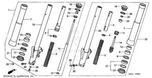 Front Fork Schematic
