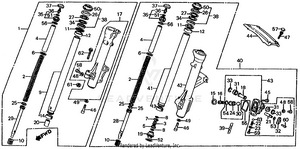 Front Shock Asborber Schematic