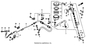 Rear Brake Master Cylinder 1100 Schematic