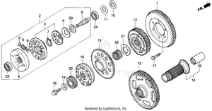 Primary Drive Gear Schematic