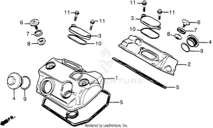 Cylinder Head Cover Schematic