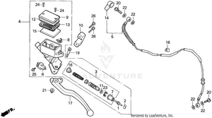 Vt1100c Clutch Master Cyl. 95-96 Schematic