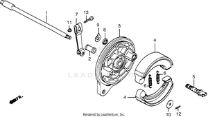Rear Brake Panel Schematic
