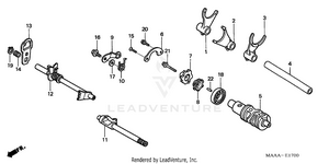 Gearshift Drum Schematic