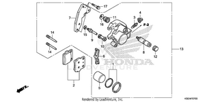 Front Brake Caliper Schematic