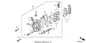 Front Brake Caliper Schematic