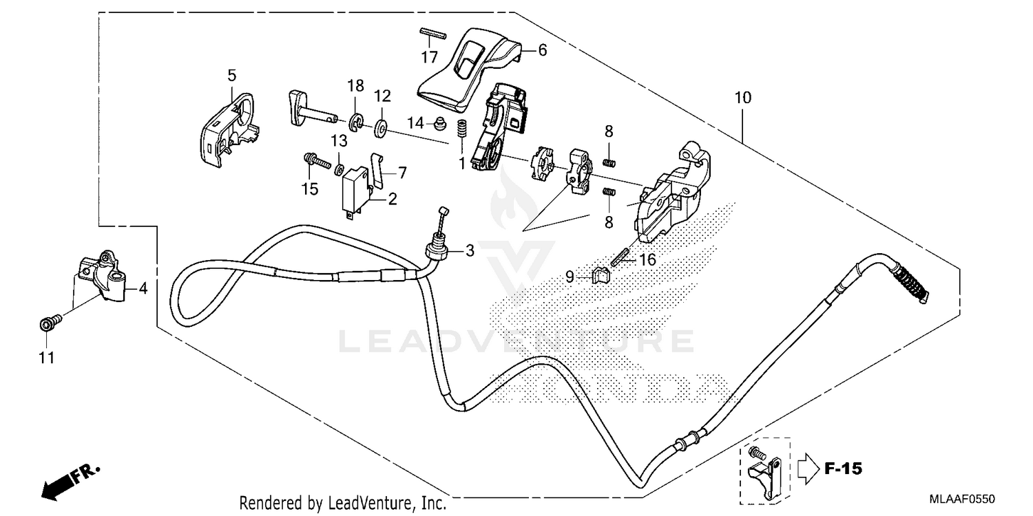 PARKING BRAKE LEVER