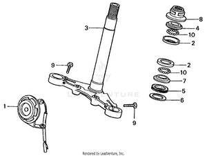 Steering Stem + Horn Schematic