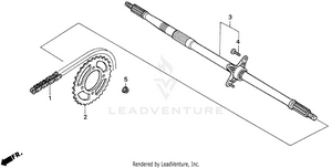 Rear Wheel Axle Schematic