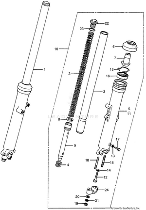 Front Shock Absorber Schematic