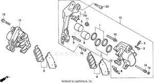 Fr. Brake Caliper Schematic