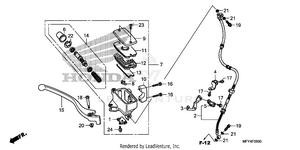 Front Brake Master       Cylinder Schematic