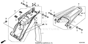 Rear Fender Schematic