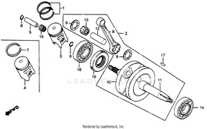 Crankshaft + Piston 80-82 Schematic