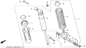 Rear Shock Absorber Schematic