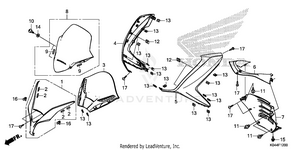 Front Cover@meter Visor Schematic