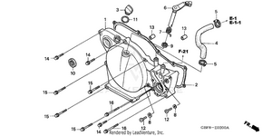 Right Crankcase Cover Schematic