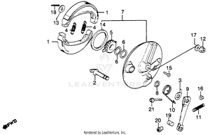 Front Brake Panel Schematic