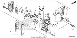 Rear Brake Caliper Schematic