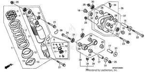 Rear Shock Absorber Schematic