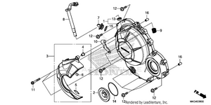 Right Crankcase Cover Schematic
