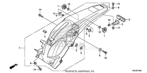 Rear Fender Schematic