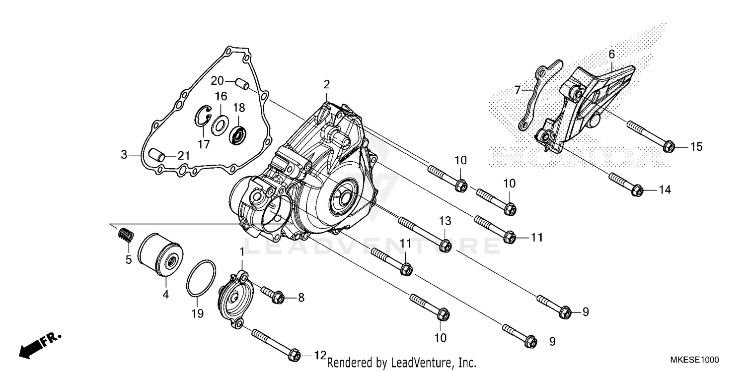 LEFT CRANKCASE COVER