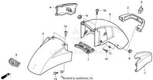 Front Fender Schematic