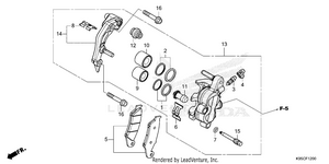 Front Brake Caliper Schematic