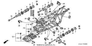 Frame (trx500fa'01-'04/fga'04) Schematic