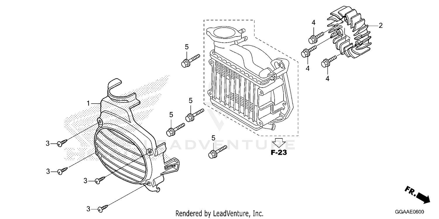 COOLING FAN@RADIATOR     COVER
