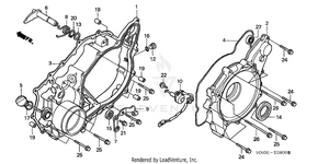 Rear Crankcase Cover Schematic