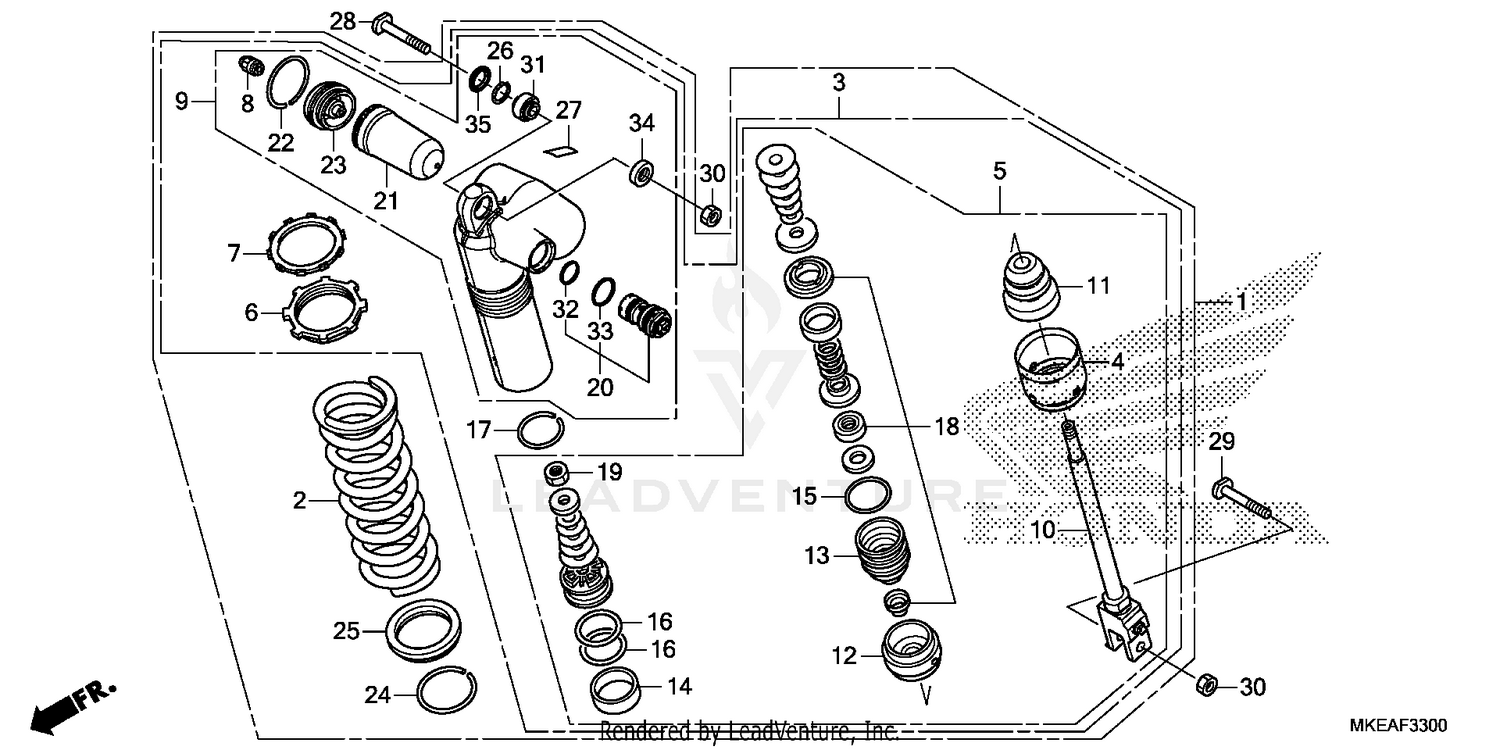 REAR SHOCK ABSORBER
