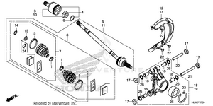 Rear Knuckle@rear        Driveshaft Schematic