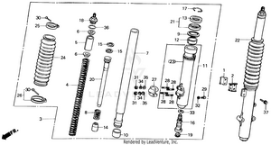 Front Fork 84-85 Schematic