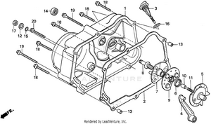 Right Crankcase Cover Schematic