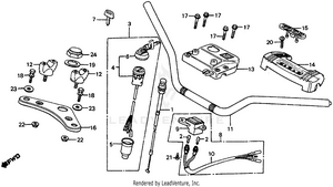 Handlebar + Top Bridge + Key Set Schematic
