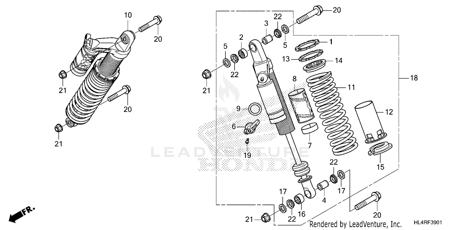 REAR SHOCK ABSORBER (2)