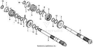 Kick Starter Spindle Schematic