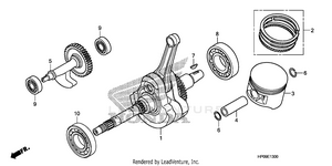 Crankshaft + Piston Schematic