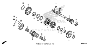 Transmission (ctx700nd)  (mainshaft) Schematic