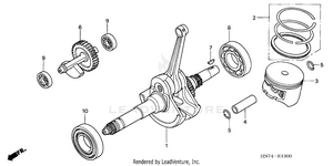Crankshaft + Piston Schematic